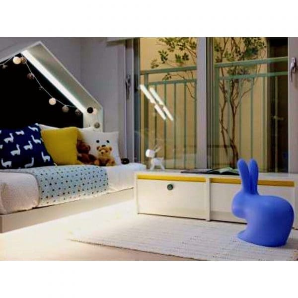 Sedia Rabbit Queboo blu design