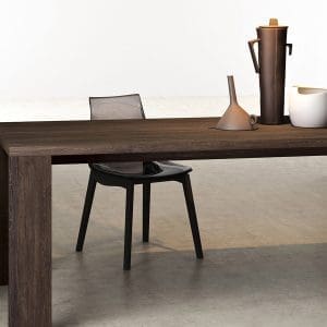 Tavolo Arredo3 modello Kalì fisso in nobilitato spessore 3,8 cm. Tavolo dalle linee moderne ed essenziali, adatto a qualsiasi ambiente della casa.