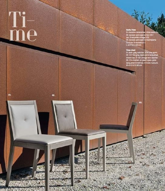 Sedia Tomasella modello Time, Time è una sedia comoda e confortevole, ideale per essere inserita in soggiorno o in cucina.