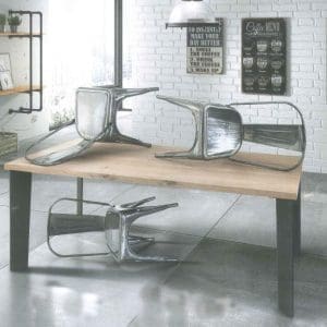 Sedia metallo grigia