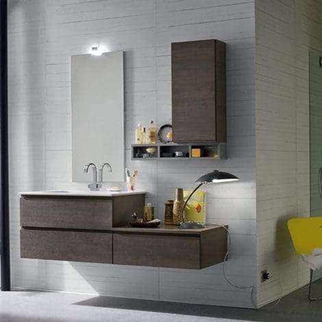 Bagno Compab linea B-Go modello BG27, il prezzo si riferisce alla composizione così come in foto (è solamente escluso il miscelatore).