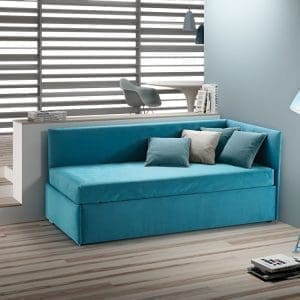 Divano letto Samoa modello Enjoy Twice, programma di elementi realizzati con il sistema sottosopra che permette di avere il secondo letto da preventivo.