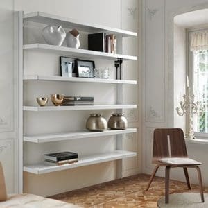 Libreria Caimi modello Big, adatta sia per la casa che per l'ufficio. dal design di Marc Sadler con Premio XXI Compasso d'Oro.