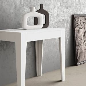 Tavolo Arredo3 modello Valencia, semplice e lineare, adatto a qualsiasi ambiente della casa, con allunghe in alluminio e struttura in melaminico.